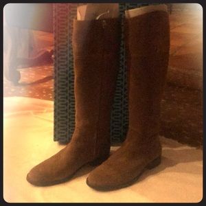 Brand New Tory Burch Tall Brown Suede Boots